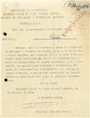 Circular dirigida ao Administrador do Concelho de Sintra, proveniente do Diretor Geral da Ação Social Agrária, Virgílio Bugalho Pinto, solicitando a todos os olivicultores e todos os fabricantes de azeite que informem as quantidades colhidas e fabricadas.