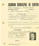 Registo de matricula de velocipedista em nome de João Francisco Fatal, morador em Bolembre, com o nº de inscrição 2025.
