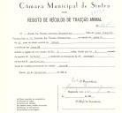 Registo de um veiculo de duas rodas tirado por um animal de espécie cavalar destinado a transporte de mercadorias em nome de José da Cunha Torres Fernandes, morador na Baratã. 