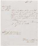 Ofício dirigido ao presidente da Câmara Municipal de Belas proveniente de Cláudio José Vibal, solicitando o envio de uma certidão dos preços médios de cereais sobre o ano de 1832.