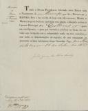 Circular dirigida ao presidente da Câmara Municipal de Colares proveniente de Júlio Gomes da Silva Sanches, ministro do reino, comunicando o nascimento do príncipe para se proceder aos habituais festejos.
