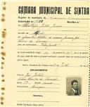 Registo de matricula de carroceiro 2 ou mais animais em nome de Baltazar Julião Júnior, morador nas Mercês, com o nº de inscrição 1650.