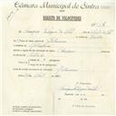 Registo de velocípede de marca Olympique, com o nº 4616, em nome de Henrique Rodrigues da Silva, morador em Galamares.