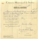 Registo de velocípede com o nº 7657, em nome de Diamantino Martins Araújo, morador em Venda Seca.