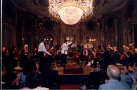 Concerto  com a Orquestra de Câmara Escocesa, durante o festival de música de Sintra, na sala de música do Palácio Nacional de Queluz.