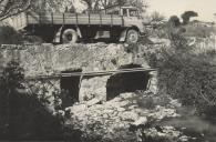 Ponte de Cabriz antes do alargamento da estrada.