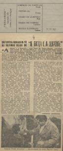 Rodagem em Sintra do filme a Garça e a Serpente de Francisco Costa - filme de Artur Duarte, publicado no Jornal "Século Ilustrado", de Lisboa.