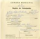 Registo de velocípede com o nº 3277, em nome de Fortunato José da Silva Gonçalves, morador em Alto do Forte.