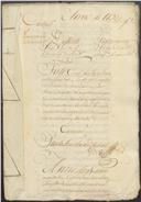 Feito cível de resíduos de testamento de João Vicente, morador em São João das Lampas, cujo testamenteiro foi José Duarte, morador no mesmo lugar.