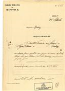 Construção de duas casas em Queluz em nome de António Furtado dos Santos Ayres Nunes com o Processo OB nº 446/1925, com a licença de construção nº 326 de 07/10/1925.