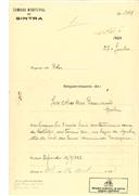 Construção de uma casa em Belas em nome de José Alves Dias Guimarães, com o Processo OB nº 248/1923, com a licença de construção nº 409 de 24/10/1923.