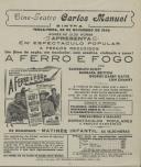 Programa do filme "A Ferro e Fogo" com a participação de Randolph Scott, Barbara Britton, George Gabby Hayes e Lon Chaney. 