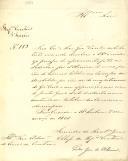 Ofício do Secretário Geral do Governo  Civil de Lisboa, Pedro José de Oliveira, ao Administrador do Concelho de Sintra, devolvendo o processo de aforamento de um baldio no Arrabalde, pedido por Ladislau José de Oliveira, por não ser da competência do Governo Civil a sua aprovação, mas sim à Junta Geral do Distrito de Lisboa.