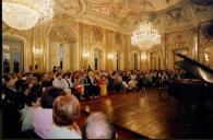 Concerto de Maria João Pires, Augustin Dumay, Gérard Caussé, Ariane Granjon e Jian Wang durante o Festival de Musica de Sintra, na sala da música do Palácio Nacional de Queluz.