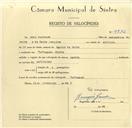 Registo de velocípede com o nº 9732, em nome de Abel Ferreira, morador em Cortegaça.