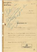 Alteração e ampliação de uma moradia no Casal Amélia na Portela de Sintra em nome de Manuel Baltazar Dias com o Processo nº OB 374/1921, com a licença de construção nº 251 de 14/11/1921.