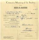Registo de velocípede de marca Citifix com motor, com o nº 6674, em nome de Guilherme das Neves, morador em Rio de Mouro.