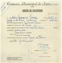 Registo de velocípede de marca Cycles Pombal, com o nº 5342, em nome de Artur Marques Jorge, morador em Covas de Ferro.