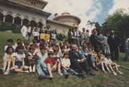 Primeiro Ministro Anibal Cavaco Silva com o Presidente da Russia  Mikhail Sergeyevich Gorbachev em Monserrate.