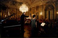 Concerto de Maria João Pires, Augustin Dumay, Gérard Caussé, Ariane Granjon e Jian Wang durante o Festival de Musica de Sintra, na sala da música do Palácio Nacional de Queluz.