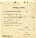 Registo de velocípede de marca Kreidler, com o nº 7738, em nome de Armando dos Santos Alegria, morador em Pero Pinheiro.