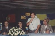 Rui Silva, Presidente da Câmara Municipal de Sintra, com o Vereador Correia de Andrade e Hermínio dos Santos no aniversário do Hockey Club de Sintra.