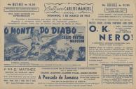 Programa do filme "O Monte do Diabo" com a participação de James Craig, Barbara Payton e Guy Madison.