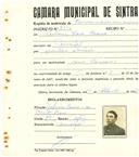 Registo de matricula de carroceiro de 2 ou mais animais em nome de António Rosa Cosme, morador no Mucifal, com o nº de inscrição 2353.