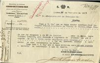 Ofício dirigido ao Administrador do Concelho de Sintra, proveniente do Tribunal Coletivo, Juiz [...] Inácio Fialho, solicitando uma certidão da notificação feita a José Lavrador Júnior, residente na Várzea de Sintra.