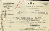 Ofício dirigido ao Administrador do Concelho de Sintra, proveniente do Tribunal Coletivo, Juiz [...] Inácio Fialho, solicitando uma certidão da notificação feita a José Lavrador Júnior, residente na Várzea de Sintra.