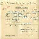 Registo de velocípede de marca Artur e Valadas com motor, com o nº 5930, em nome de Henrique Domingos Cristovão, morador em Morelena.