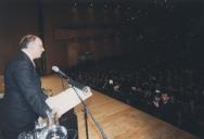 Descurso com a presença do presidente da CMS, Drº. Fernando Seara. 