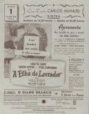 Programa do filme "A Filha do Lavrador" produzido por Dore Schary com a participação de Loretta Young, Joseph Cotten, Ethel Barrymore e Charles Bickford.