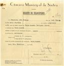 Registo de velocípede com o nº 7703, em nome de Francisco João Fidalgo, morador em Carne Assada.