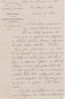 Carta dos Caminhos de ferro de Lisboa a Sintra, ao Guarda da Linha, Manuel Rola, ordenar-lhe que se apresente na Administração do Concelho de Sintra,  para receber ofícios para os regedores das freguesias da linha.