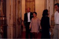 Concerto com Maria João Pires e Rufus Müller, durante o festival de música de Sintra, na sala da música do Palácio Nacional de Queluz.