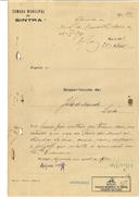Ampliação de moradia nas Azenhas do Mar em nome de Júlio de Macedo, com o Processo nº OB 195/1921, com a licença de construção nº 101 de 02/06/1921. Projeto de Tertuliano de Lacerda Marques.