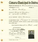 Registo de matricula de carroceiro de 2 ou mais animais em nome de Maria Constança, moradora no Arneiro dos Marinheiros, com o nº de inscrição 2204.