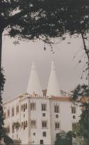 Fachada leste do Palácio Nacional de Sintra.