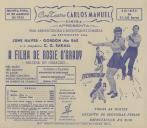 Programa do filme "A Filha de Rosie O'Grady" realizado por David Butler com a participação de June Haver, Gordon Mc Rae e C. Z. Sakall.
