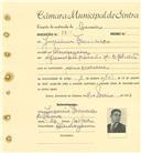 Registo de matricula de carroceiro em nome de Joaquim Francisco, morador em Albarraque, com o nº de inscrição 1802.