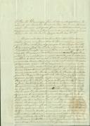 Sentença apostólica de licença matrimonial passada por Domingos José de Sousa Magalhães, presidente da relação eclesiástica da Cúria patriarcal, a favor de Francisco José Coutinho e Ana vitória, moradores na freguesia da Terrugem.