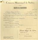 Registo de velocípede de marca Caravela, com o nº 7624, em nome de Silvino Alegre da Silva, morador em Pernigem.