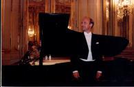 Concerto com Maria João Pires e Rufus Müller, durante o festival de música de Sintra, na sala da música do Palácio Nacional de Queluz.