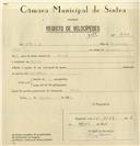 Registo de velocípede com o nº 8167, em nome de João Dias, morador em Oulela.
