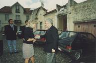 Edite Estrela, Presidente da Câmara Municipal de Sintra, na assinatura do protocolo com o Museu do Brinquedo.