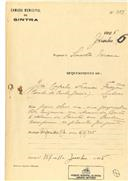Obras de conservação de uma moradia denominada de Vila Eugénia na Avenida Barão de Almeida dos Santos em Sintra em nome de José Capelo Franco Frazão, Conde de Penha Garcia, com o Processo OB nº 251/1925, com a licença de construção nº 157 de 11/06/1925.