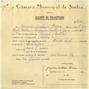 Registo de velocípede de marca Kreidler, com o nº 6115, em nome de Joaquim Caetano Barra, morador em Lourel.