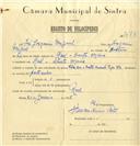 Registo de velocípede de marca Vilar com motor Cuciolo, com o nº 7478, em nome de José Joaquim Miguel, morador em Ral.