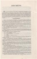 Decreto regulamentar do censo populacional destinado à contribuição extraordinária para melhoramento de estradas.